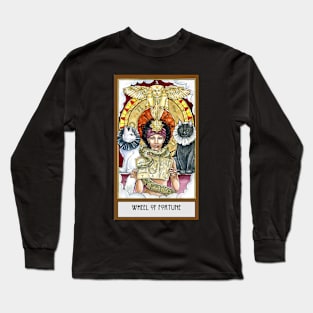 Wheel of Fortune Tarot Card Long Sleeve T-Shirt